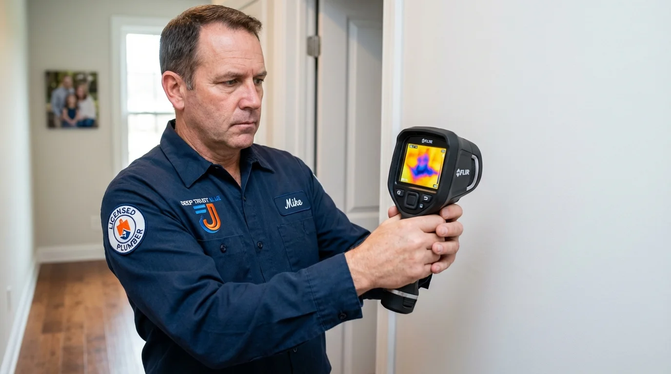 Thermal imaging leak detection by Johns Plumbing LLC in Levant